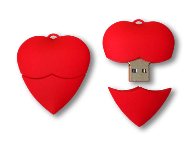 Szívecske - usb alakos pendrive