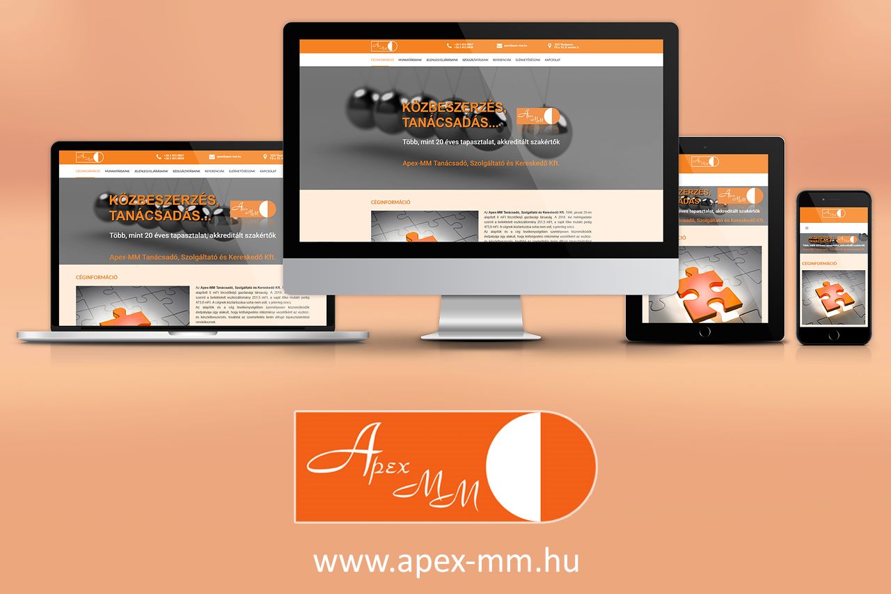 Apex-MM reszponzív weboldal