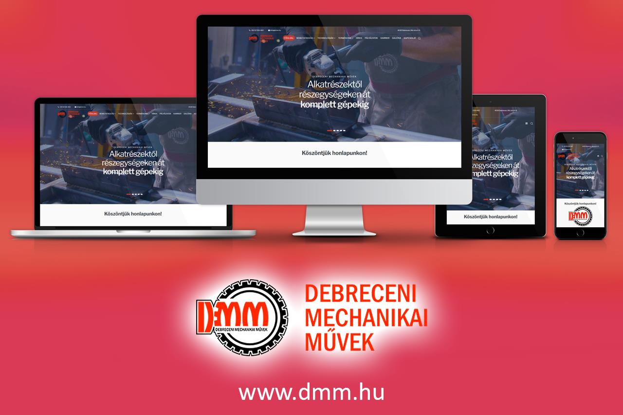 Debreceni Mechanikai Művek reszponzív weboldal