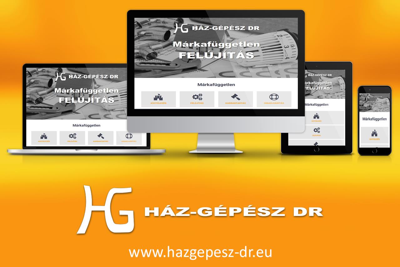 Ház-Gépész DR reszponzív weboldal