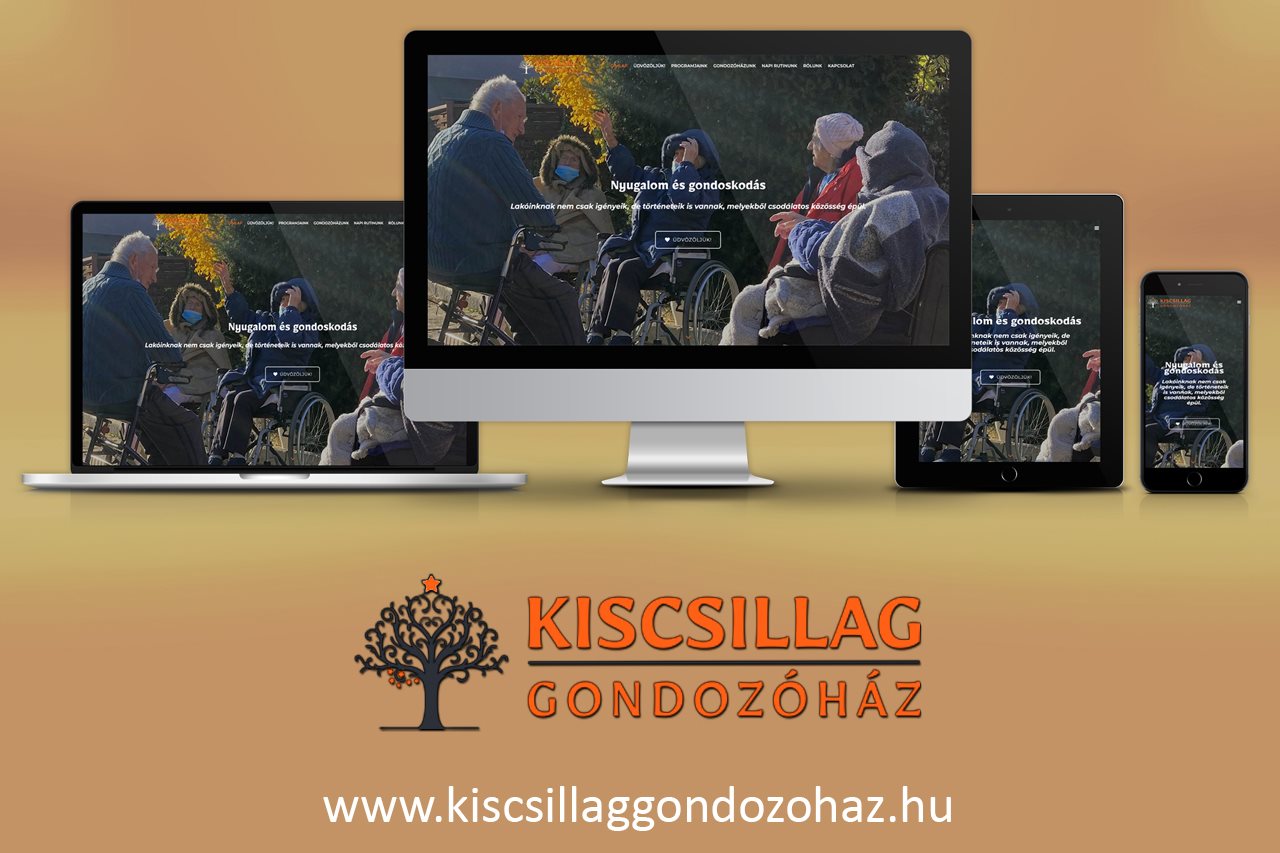 Kiscsillag Gondozóház reszponzív weboldal