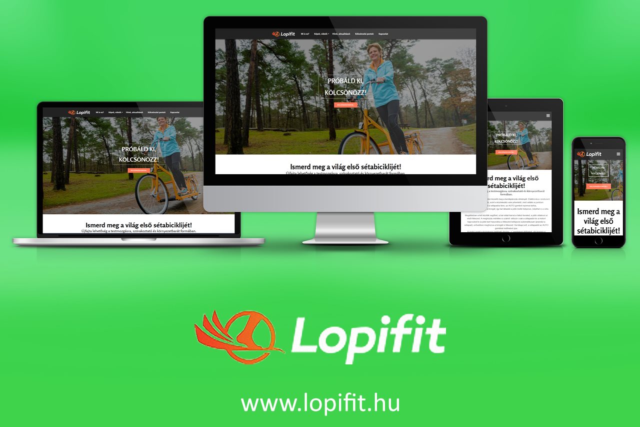 Lopifit reszponzív weboldal