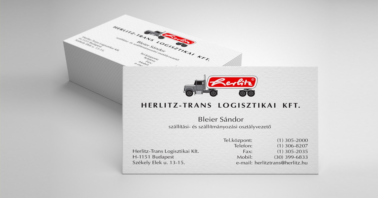 Névjegykártya - Herlitz-Trans