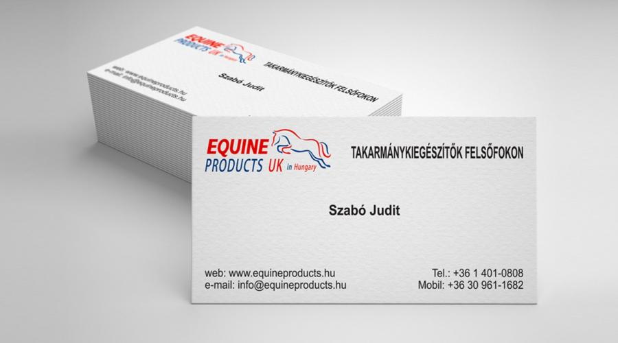 Névjegykártya - Equine Products